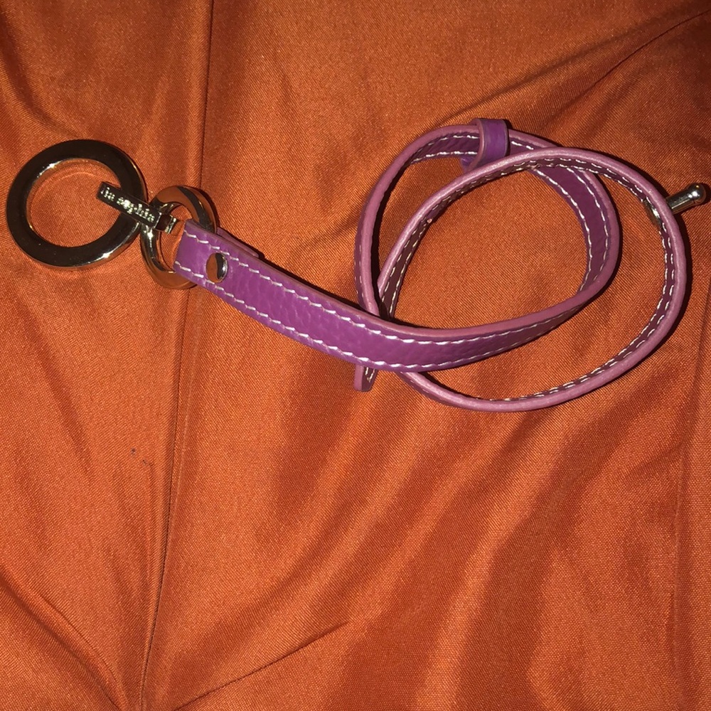 Lia Sophia purple leather toggle bracelet